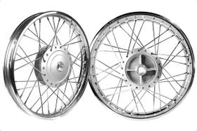 Par Rodas Montadas Biz 100 1998 Até 2005 Raios Cromados 4mm Par Rodas Montadas Biz 100 1998 Até 2005 Raios Cromados 4mm