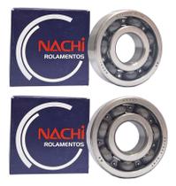 Par rolamentos nachi do virabrequim biz 125 6322