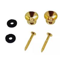 Par Roldana Dourada Para Alça de Guitarra Violão Baixo Viola