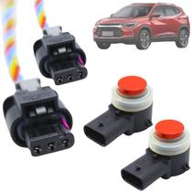 Par Sensor Ré Estacionamento Com Chicote GM Onix Tracker 2020 Até 2022