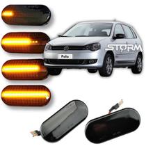 Par Seta Pisca Dinâmico Vw Polo 1997 a 2009 Para-lama Led Sinal Lampâda Volkswagen Comfortline Sportline Highline 1.6 Vht Bluemotion Evidence 2.0 Gt