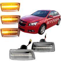 Par Seta Sequencial Chevrolet GM Cruze Sedan e Hatch Lampada led sequencial para-lama dianteiro dinâmico Sinal Repetidor Lateral Lado