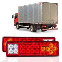 Par Sinaleira De Led Caminhão Carreta Baú Truck Tanque 24V