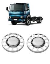 Par sobre tampa cubo cromado ford / vw / iveco - tração 3/4