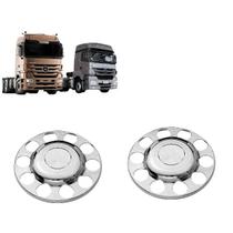Par sobre tampa cubo cromado - tração mb actros Par sobre tampa cubo cromado - tração mb actros