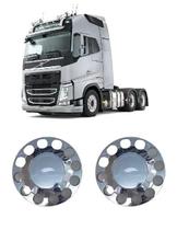 Par sobre tampa cubo cromado - tração volvo/volks Par sobre tampa cubo cromado - tração volvo/volks