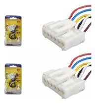 Par Soquete Conector Lanterna Traseira Palio Fire/attractive