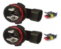 Par Soquete Lâmpada H1 + Conector Plug Com Chicote Par Soquete Lâmpada H1 + Conector Plug Com Chicote