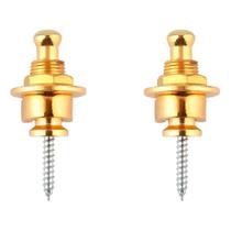 Par strap lock estilo schaller guitarra baixo violão dourado Par strap lock estilo schaller guitarra baixo violão dourado
