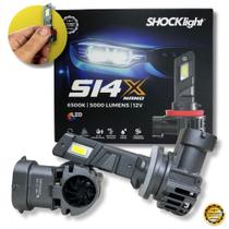 Par Super Led Farol Auto Baixo 6500k S14x Nano H27 880/881