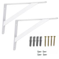 Par Suporte Branco P/ Tábua 30cm C/ Parafusos