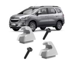 Par Suporte Do Quebra Sol Com Parafuso Cinza GM Spin Onix Agile Cobalt Cruze Cor Cinza Gelo