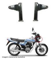 Par Suporte Farol Cromado Honda Cg / Today / Titan 125 0120/0121 Par Suporte Farol Cromado Honda Cg / Today / Titan 125 0120/0121