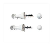 Par Suporte Gancho para Varão Varal de cortina 28mm Kit Completo + parafusos