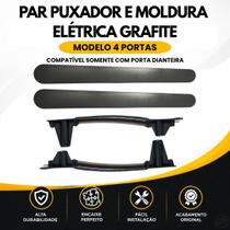 Par Suporte Puxador Interno modelo 4 portas mais Par Acabamento Moldura Elétrico GRAFITE Novo Uno Vivace Fiat 2011 até 2022 Par Suporte Puxador Interno modelo 4 portas mais Par Acabamento Moldura Elétrico GRAFITE Novo Uno Vivace Fiat 2011 até 2022