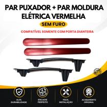 Par Suporte Puxador Interno modelo 4 portas mais Par Acabamento Moldura Elétrico VERMELHO Novo Uno Vivace Fiat 2011 até 2022 Par Suporte Puxador Interno modelo 4 portas mais Par Acabamento Moldura Elétrico VERMELHO Novo Uno Vivace Fiat 2011 até 2022