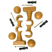 Par Suporte Reforçado Para Varão Duplo 19mm 19mm Com Ponteiras PVC Completo Com Buchas e Parafusos Fácil Instalação Para Cortinas Par Suporte Reforçado Para Varão Duplo 19mm 19mm Com Ponteiras PVC Completo Com Buchas e Parafusos Fácil Instalação Para Cortinas