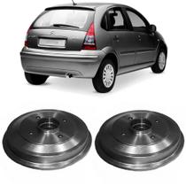 Par Tambor Freio C3 206 207 208 2002 a 2020 Traseiro Com Cubo Hipper Freios HF733