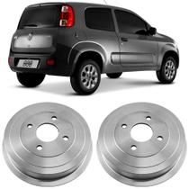 Par Tambor Freio Cronos Punto Uno 2008 a 2019 Traseiro Sem Cubo HF37A Hipper Freios