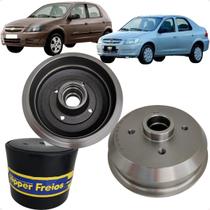 Par Tambor Freio Traseiro Celta Prisma Hipper Freios
