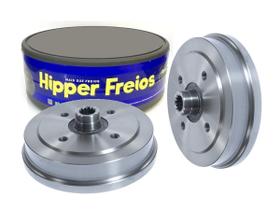 Par tambor freio traseiro fusca karmann ghia 4 furos