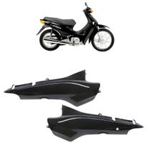 Par Tampa Lateral Biz 100 2000 2001 2002 2003 2004 2005 Preto Acabamento Liso