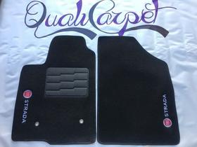 Par Tapete/carpete Personalizado Nova Fiat Strada 2 Pecas - QualiCarpet