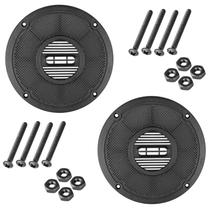 Par Tela Plástica 6 Polegadas Com Parafusos Alto Falante