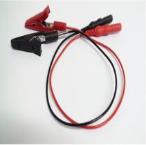 Par terminal Eletrodos de EMG Highlander tipo Jacaré Vermelho e Preto 20cm