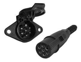 Par Tomada Eletrica Caminhao Carreta Macho Femea 7P Original