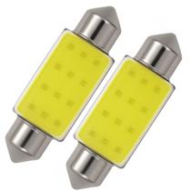 Par Torpedo 36MM LED Super Branca C5W 6000K Chip Cob Carro