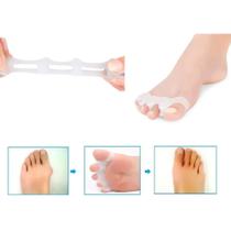 Par Transparente Silicone Separador Protetor Dedos Pés Par Transparente Silicone Separador Protetor Dedos Pés