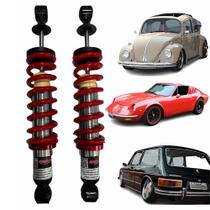 Par Traseiro Suspensão Rosca Coil Over Vw Fusca Brasilia