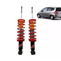 Par Traseiro Suspensão Rosca Slim Honda Fit 03 A 08