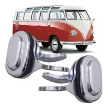 Par Trinco Janela Vidro Corrediço Kombi Corujinha 1953 a 1975 Par Trinco Janela Vidro Corrediço Kombi Corujinha 1953 a 1975