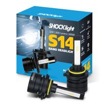 Par Ultra Led 6000k 3600lm Shocklight Mini H13 Carro Luz