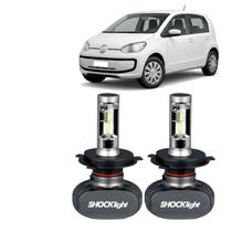 Par Ultra Led H4 Super Branca 6000K UP Move 1.0 TSI 12V 5P 2018 Titanium Plug&Play Potência Total 50W 10000LM Shocklight Par Ultra Led H4 Super Branca 6000K UP Move 1.0 TSI 12V 5P 2018 Titanium Plug&Play Potência Total 50W 10000LM Shocklight