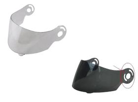 Par Viseira Capacete Taurus Zarref V3 Fumê+Cristal Polivisor Par Viseira Capacete Taurus Zarref V3 Fumê+Cristal Polivisor