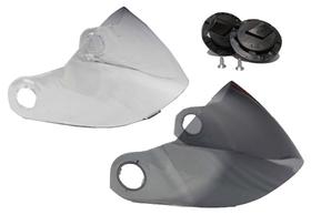 PAR Viseira Formula 1 Cristal e Fumê 1743 + Botão 1230 PAR Viseira Formula 1 Cristal e Fumê 1743 + Botão 1230