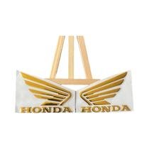 Para adesivo 3D Honda logotipo da motocicleta emblema tanque asa adesivos decalques