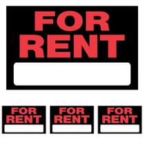 Para alugar Sign Hillman 20x30 cm, preto, vermelho, pacote de plástico 4