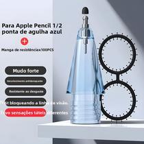 Para apple pencil ponta transparente para apple pencil 1a 2a geração nib ipad caneta stylus