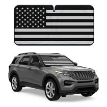 Pára-brisa de carro Sun Shade Motor Trend USA Black American Flag