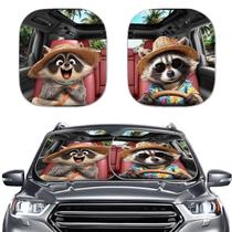 Pára-brisa dianteiro de carro Sun Shade Renewold 2 unidades de poliéster