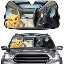 Pára-brisa Sun Shade GENANY Dragon Wings para carro e caminhão SUV