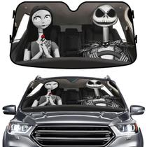 Pára-brisa Sun Shade GENANY Nightmare Skellington Couple Pára-brisa Sun Shade GENANY Nightmare Skellington Couple