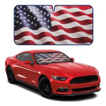 Pára-brisa Sun Shade Motor Trend USA Americana Flag (65x33cm) Pára-brisa Sun Shade Motor Trend USA Americana Flag (65x33cm)