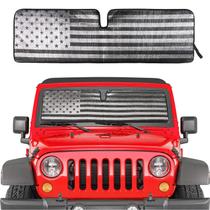 Pára-brisa Sun Shade Savadicar para Jeep Wrangler TJ JK JKU