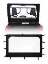 Pára-brisa traseiro macio ZIDIYORUO para Yamaha Rhino UTV