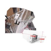Para-brisa Universal Ajustável Transparente Para Motocicletas Kawasaki, BMW, Ducati, Honda, Benelli,
